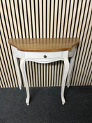 Switch cream and oak laminate 1 drawer console table  2325 2 image