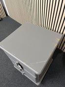Switch Dark grey painted solid pine 3 drawer bedside locker  2425 2 image
