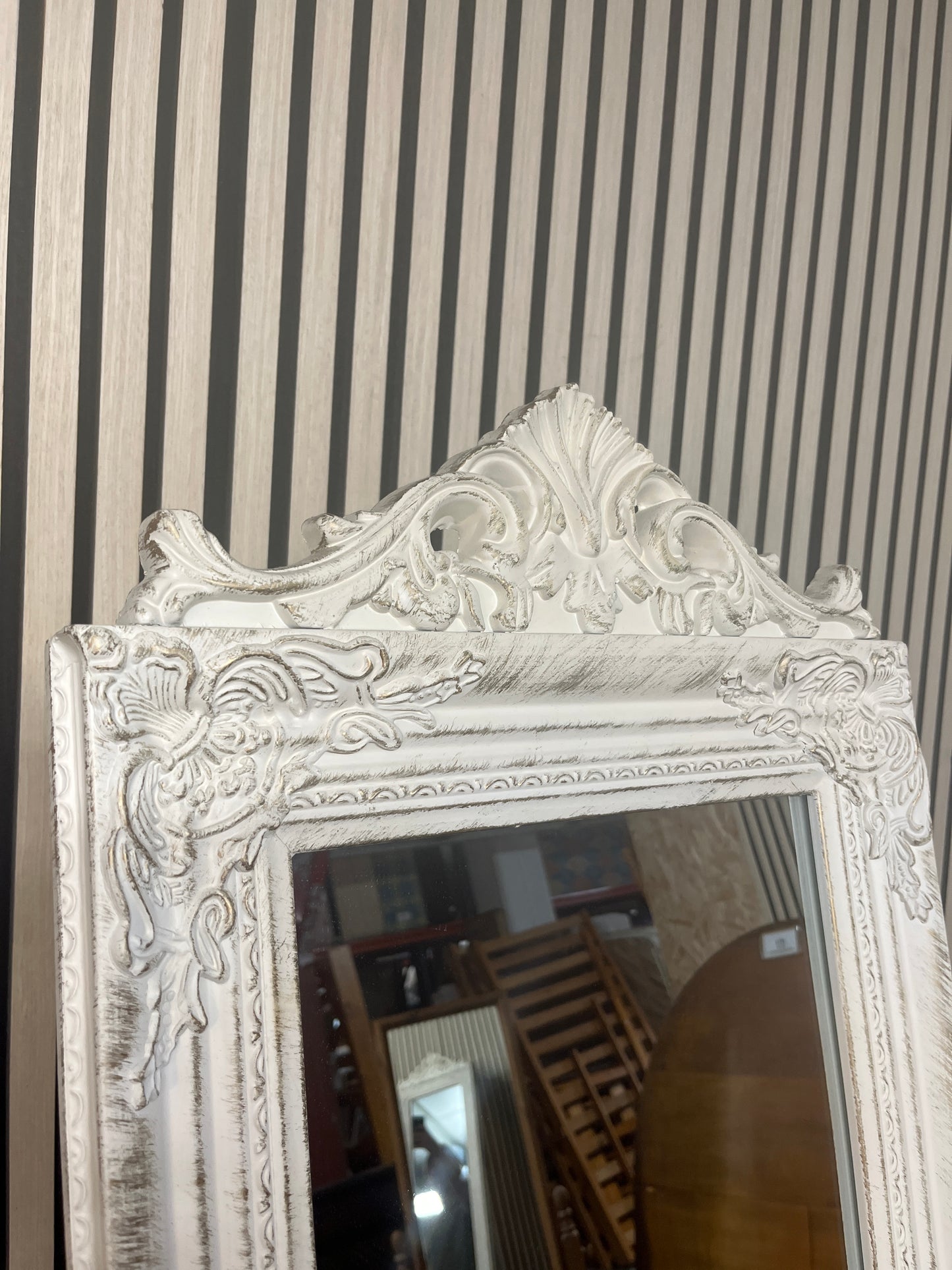 cream cheval mirror  2325