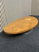 Switch Egg shaped oak veneer coffee tablewith central base (H 31 x W 114 x D 75) 2325 2 image