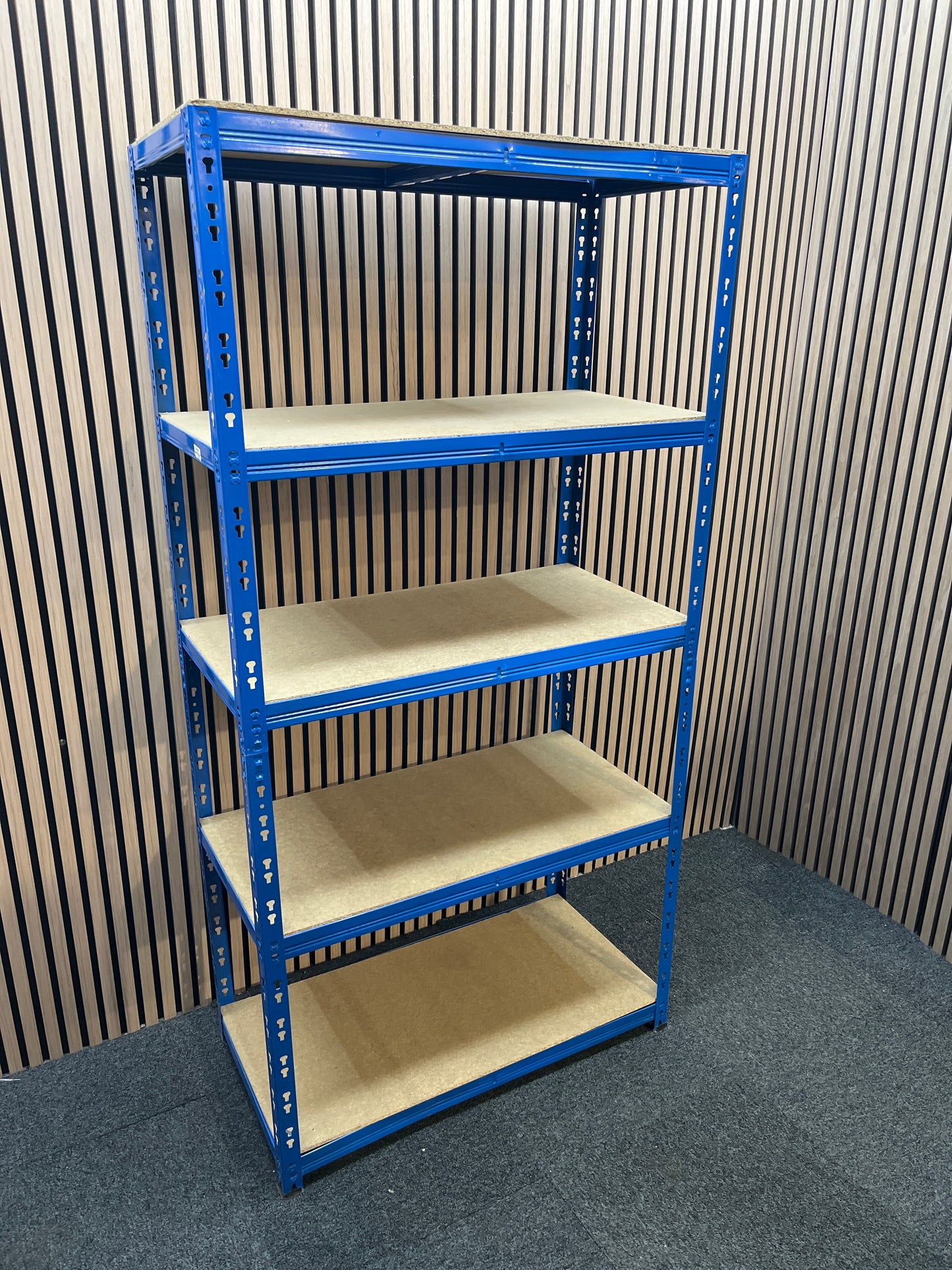 New Quick Click Shelving 1800mm High x 900mm Wide x 450mm Deep - 5 Shelf Positions - Loading 350kg/Shelf