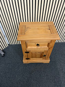 Switch Waxed Pine 1 door / 1 dwr  bedside locker W 55 x 40 D  4225 3 image