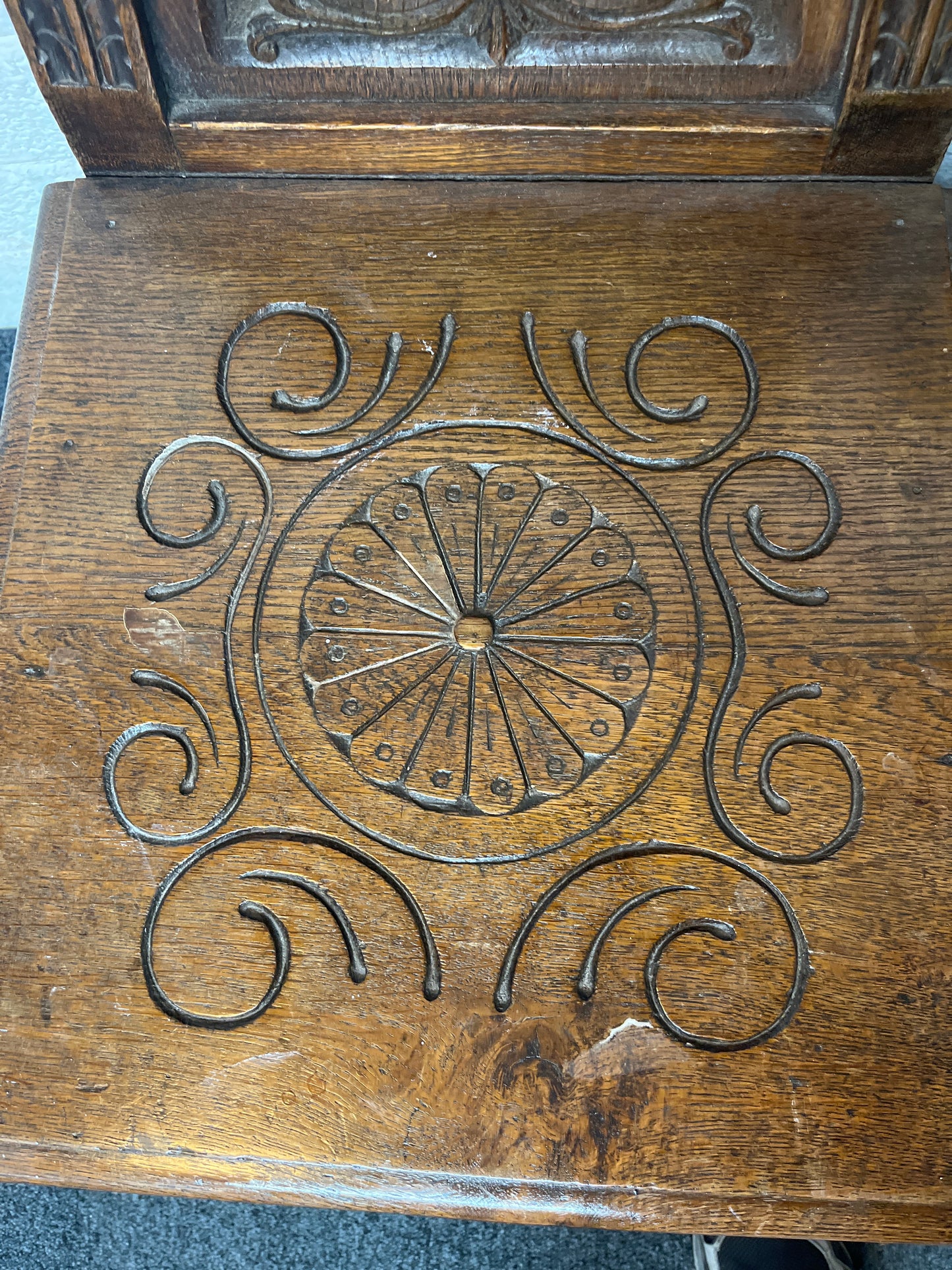 Ornate carved occasional kitchen chair (SET OF 2) 1325