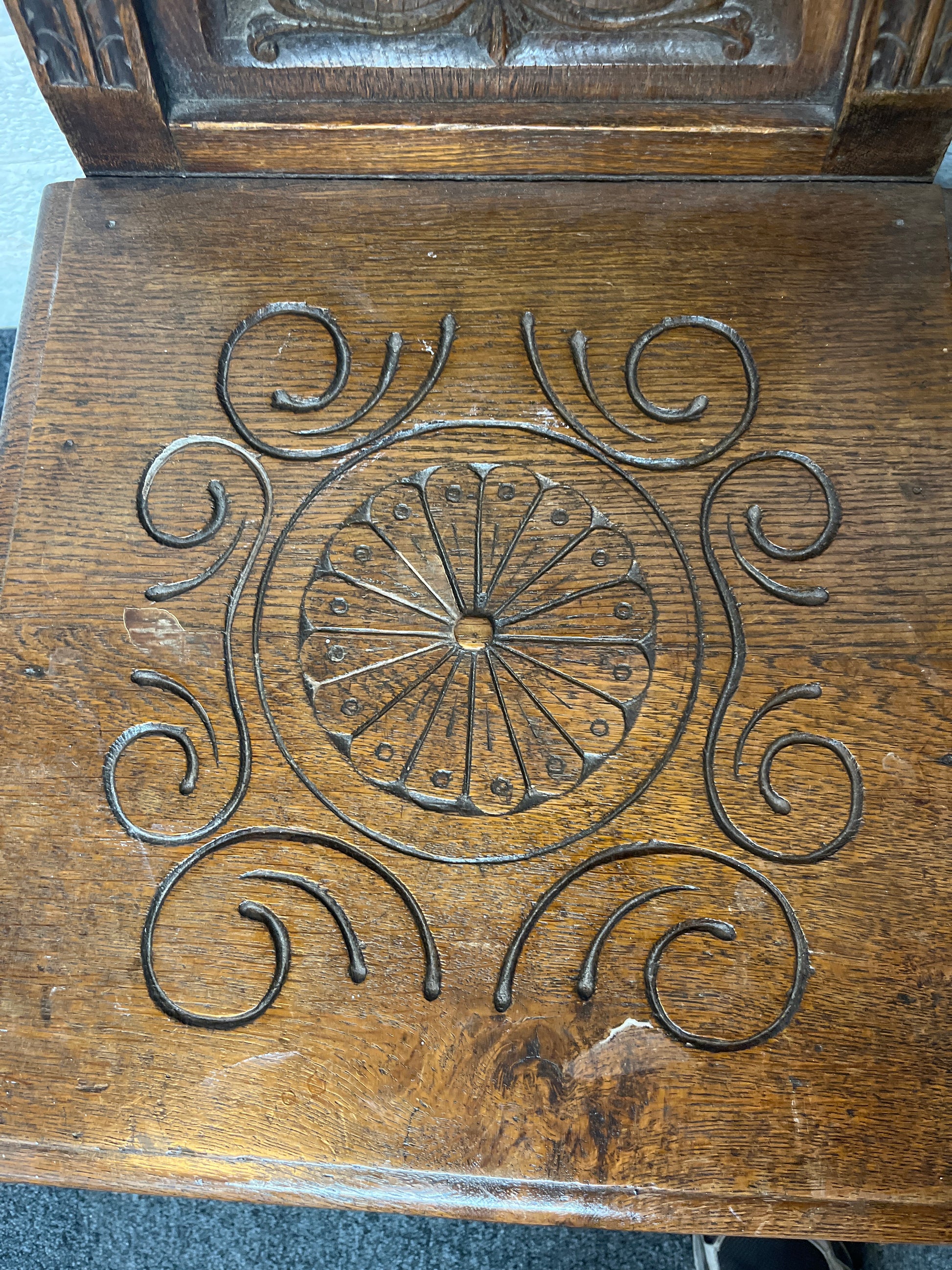 Ornate carved occasional kitchen chair (SET OF 2) 1325