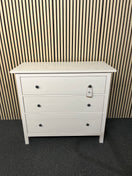 Switch Solid wood white painted 3 drawer chest (H 97 x W 107 x D 50 cm) 3325 2 image