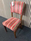 Switch Stripped pink, cream and grey fabric dining chair with wooden frame 2425 3 image