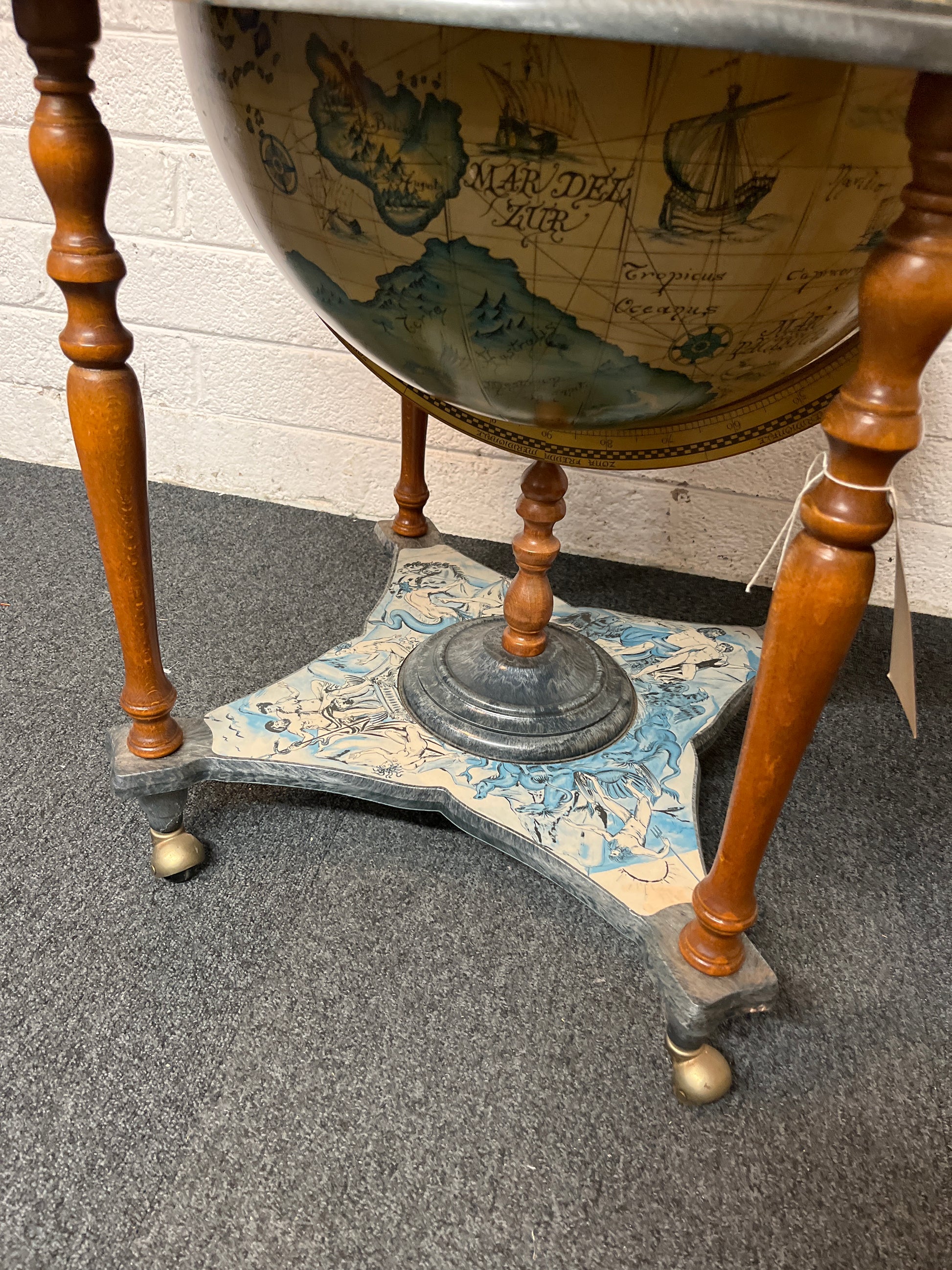 Ornate spinning globe replica  1325