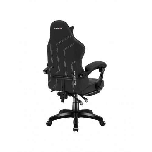 NEW Huzaro Force 3.7 Carbon gaming chair in black PU leatherette with fixed arms