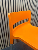 Switch Scab Orange polyprop tall stools with back 2 image