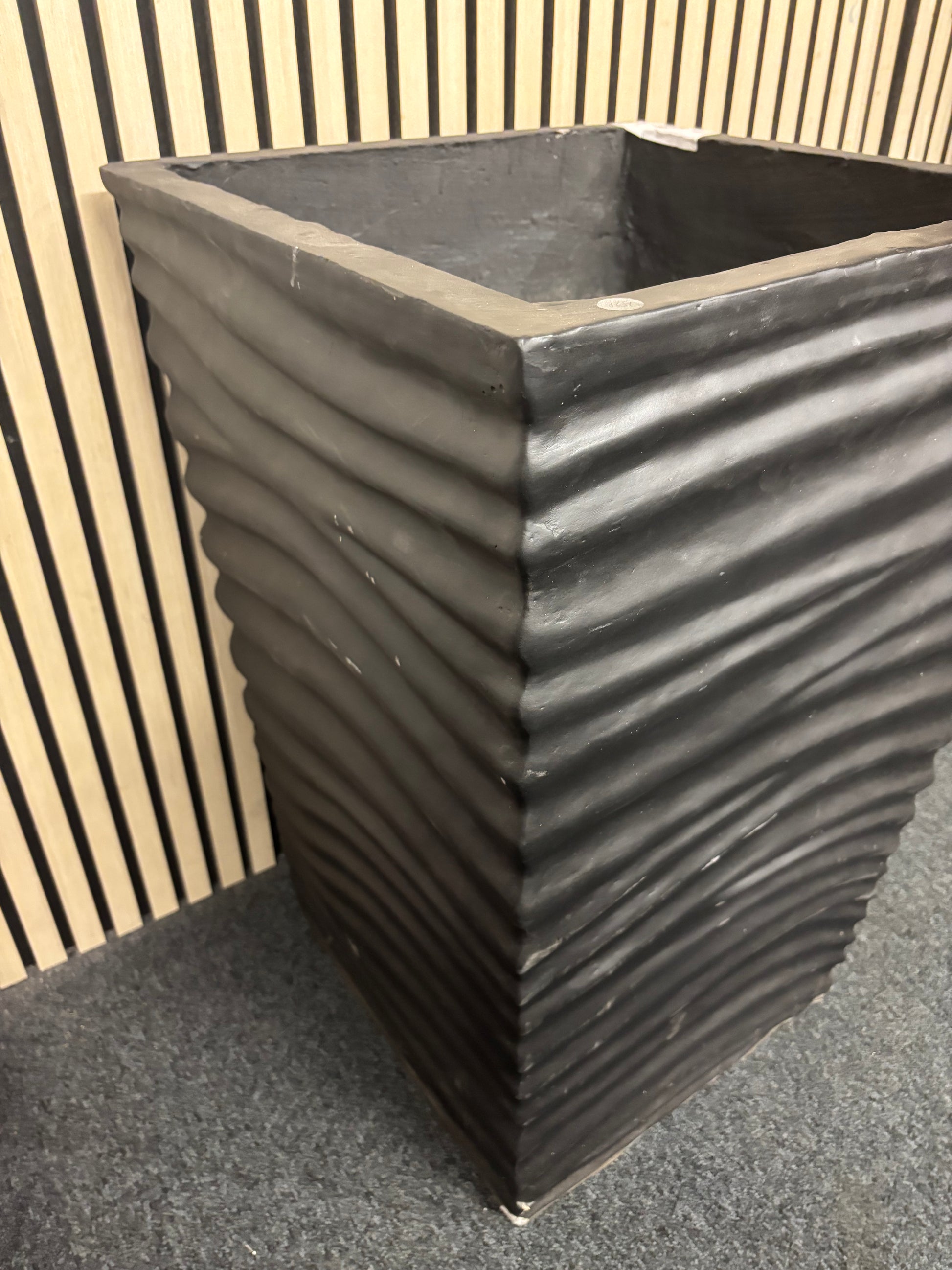 Large planter box in black 76Hx51Dx51L 43537A