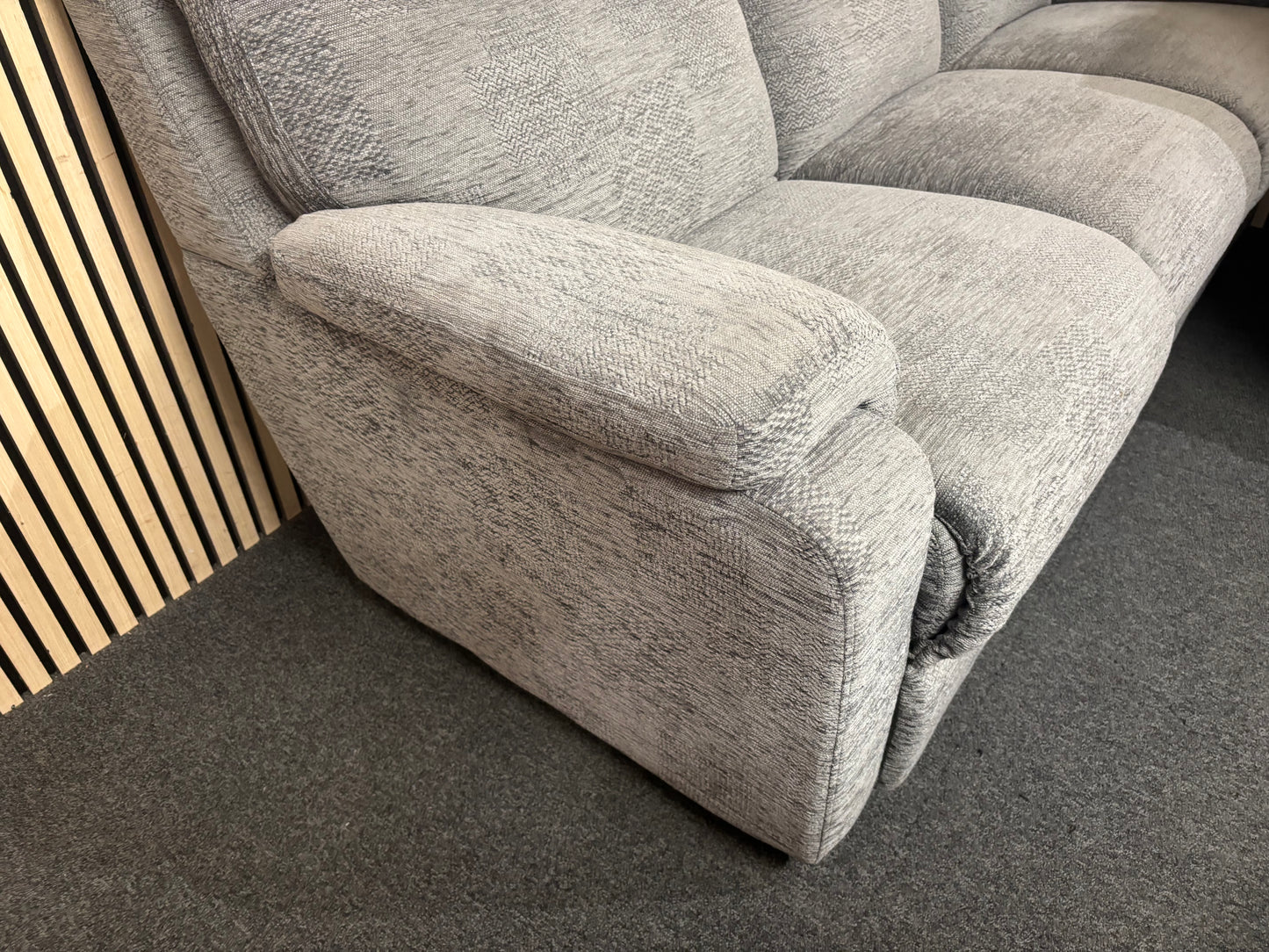 3+1+1 High back light grey fabric sofa suite 43853