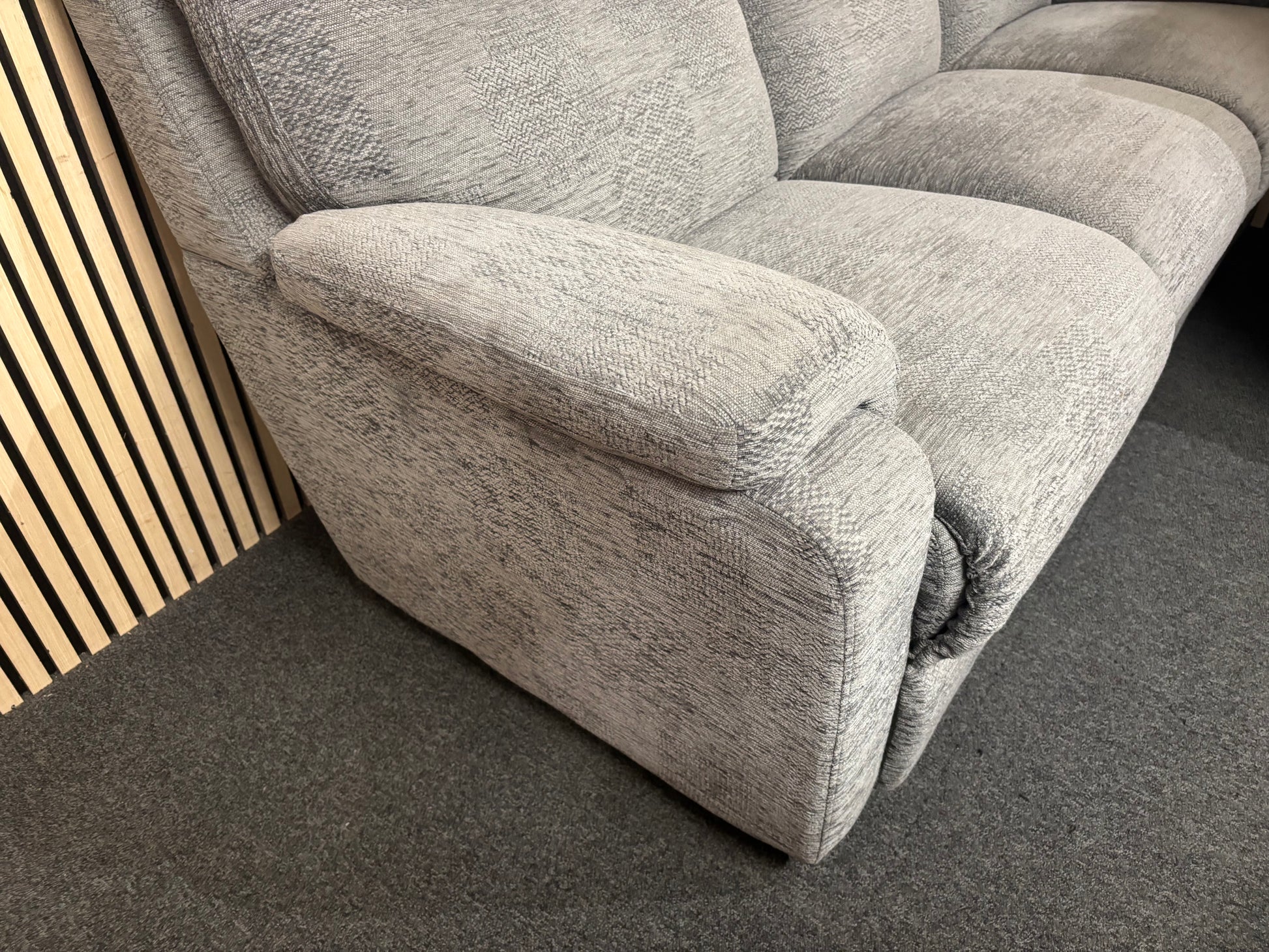 3+1+1 High back light grey fabric sofa suite 43853