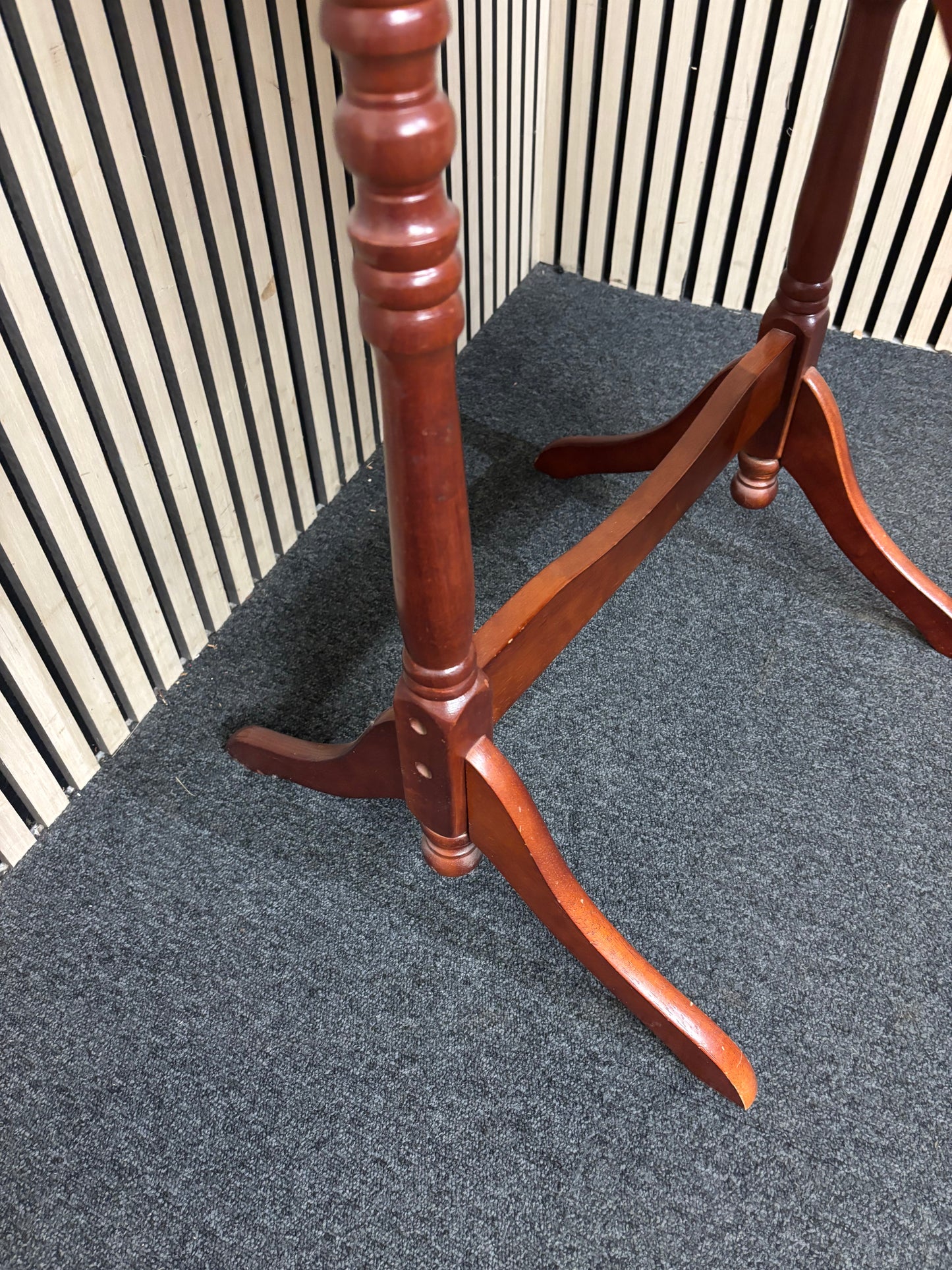 Cheval floor standing mirror dark wood 43827