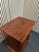 Switch Solid wood dark stained 3 drawer bedside locker  43816 2 image