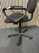 Switch Black fabric loop arms swivel chair 43875 3 image