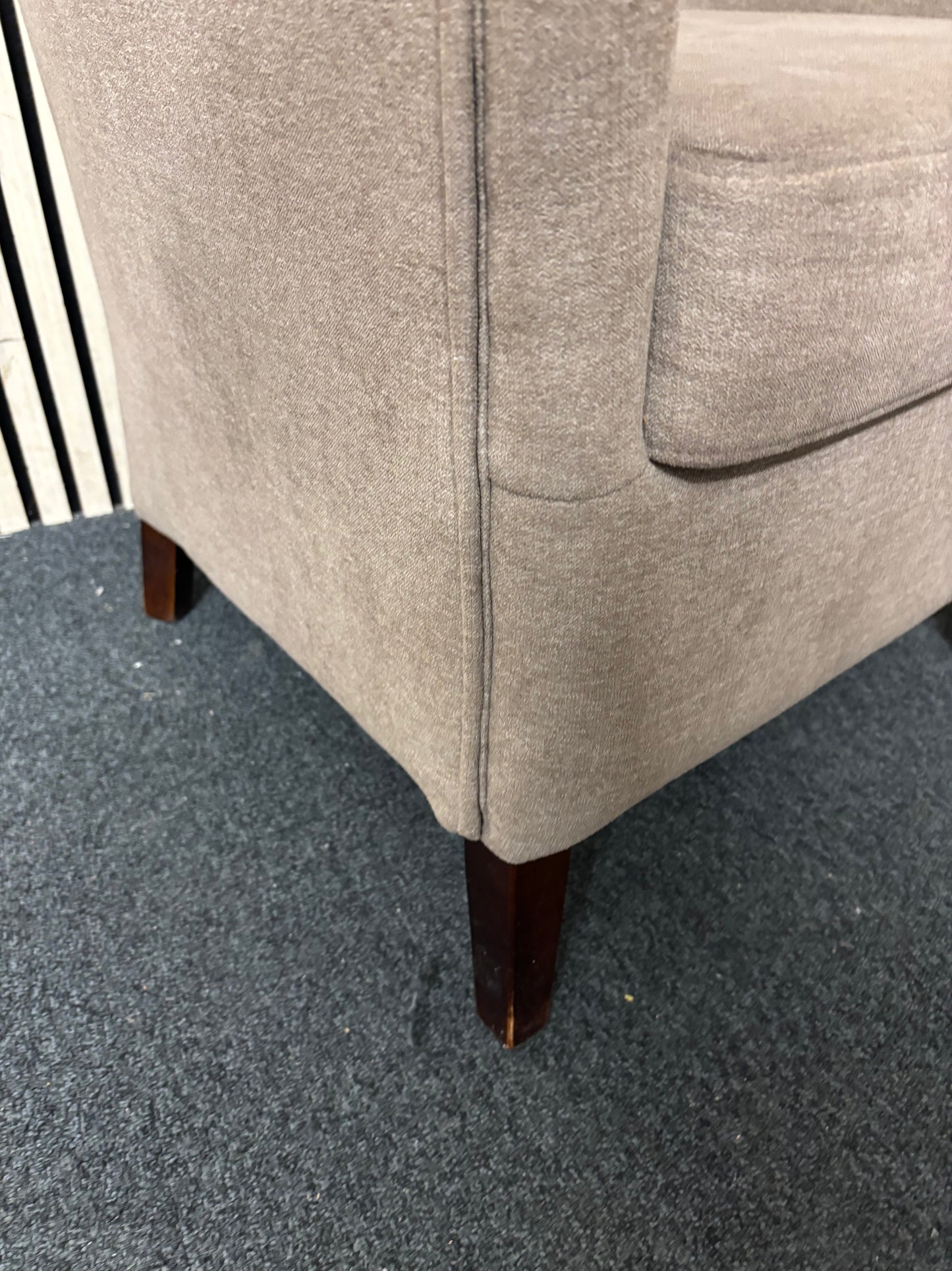 Oatmeal fabric tub chair 43906