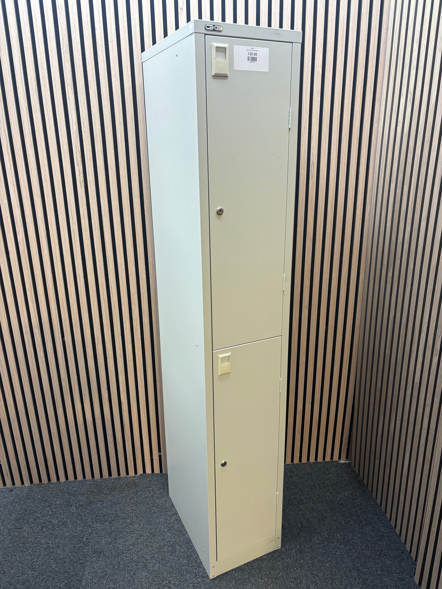 Grey 2 door locker 12x18