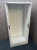 Switch Side Open Tambour White - including  2 grey shelves (H 1650 x W 800 x D 490 mm) 2 image