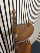 Switch Four-tier mahogany finish corner shelf unit 44025 2 image