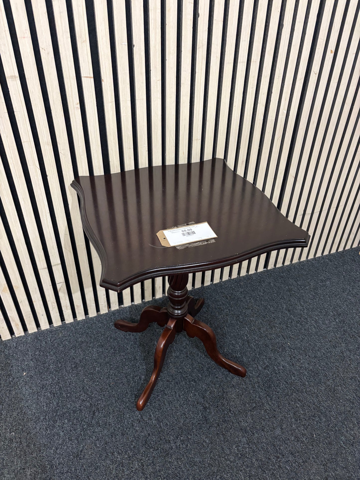 Small square mahogany occasional table  44099