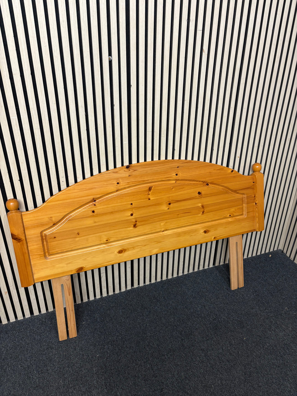 4ft 6 solid pine framed headboard  44130