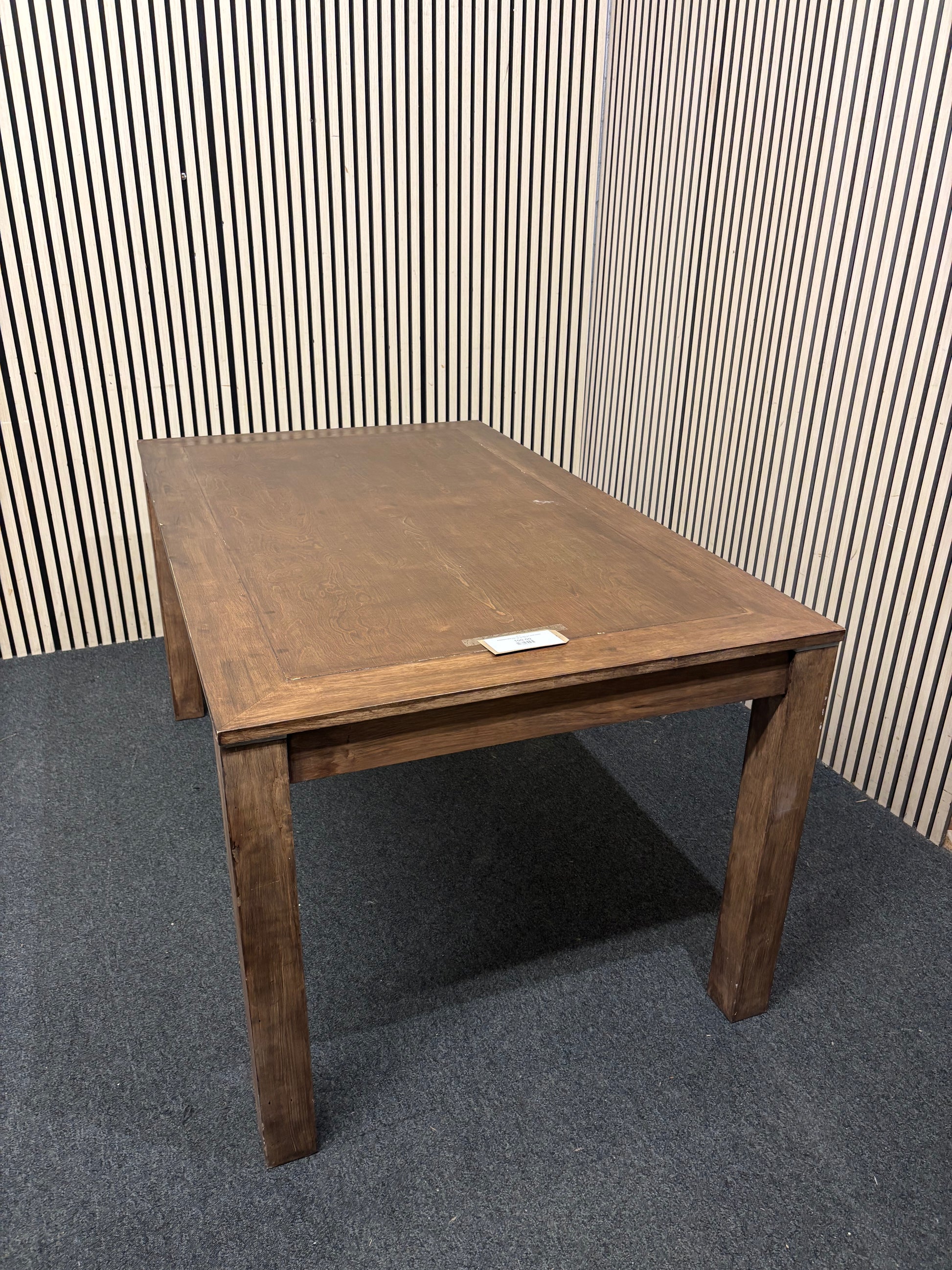 Rectangular dark wood dining table dark wood stained (150 x 90 cm)  44210