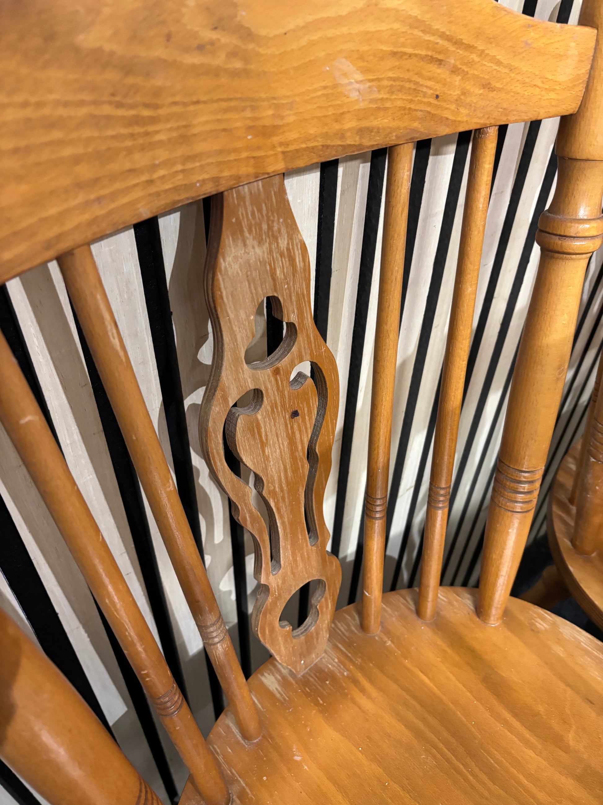 Pine spindleback dining chairs (SET OF 3)  44180