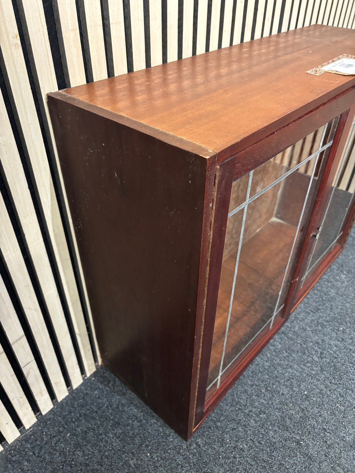 2 door mahogany display case  44213