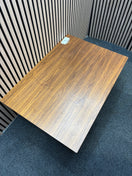 Switch Wood effect square top with chrome quatrefoil base  J3942 3 image
