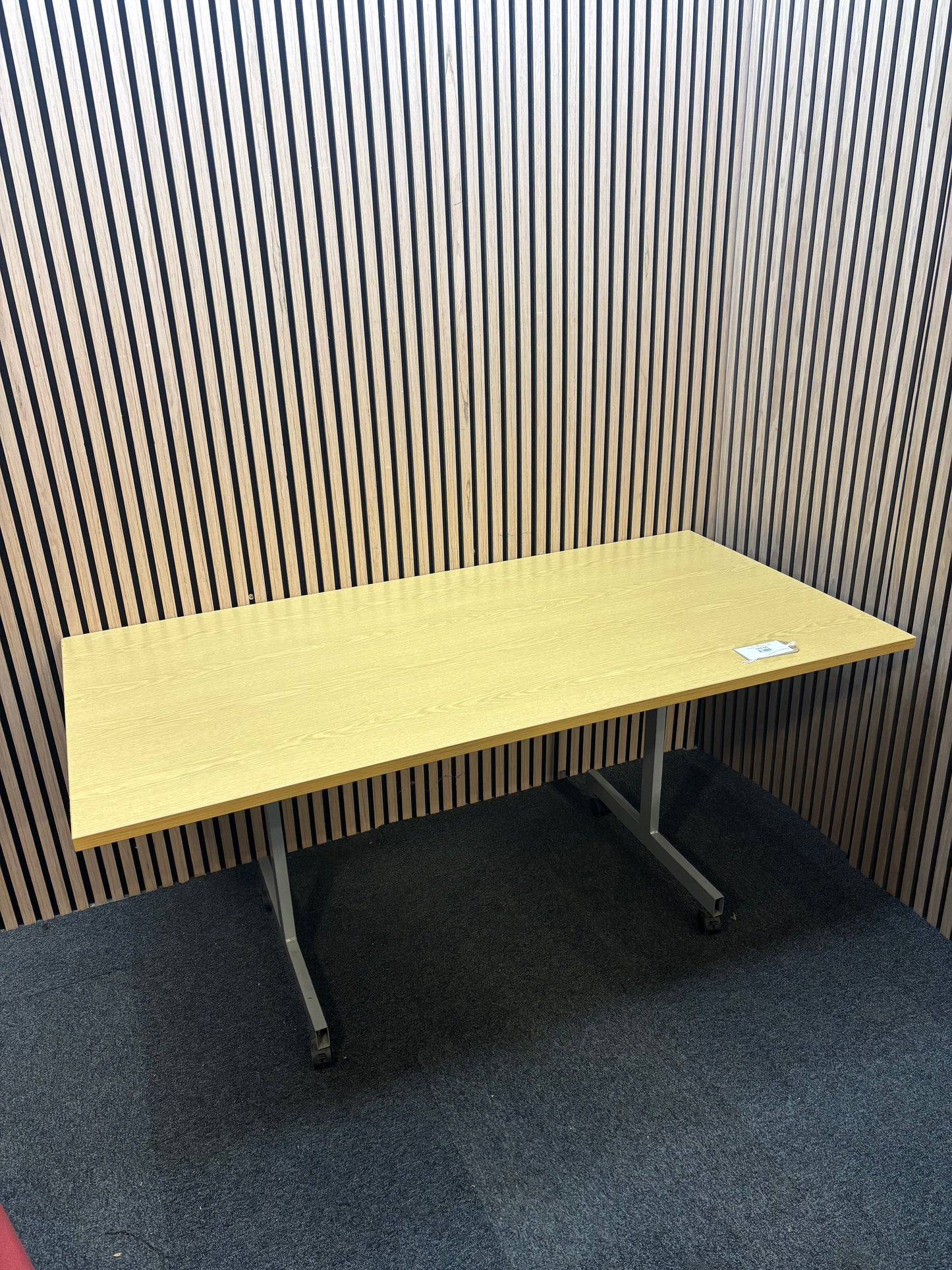 Oak effect tilt top 168 straight desk  J3941
