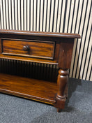 Solid mahogany 3 drawer rectangular coffee table (H 52 x W 130 x D 65 cm)  44754