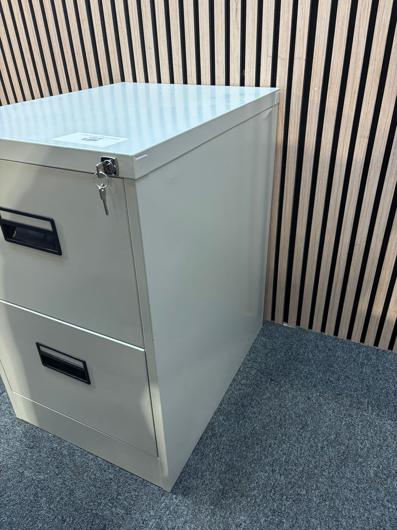 Go 2 drawer filing cabinet grey - GO Brand 73Hx46Wx62D