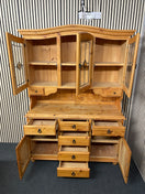 Switch Tall 6 drawer 2 door kitchen dresser with top section of 3 glass door, top section removable 201Hx52Dx140W  44441 2 image
