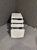Switch 3 drawer grey metal mobile pedestal 1325 2 image
