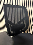 Switch Black mesh back black fabric swivel chair with adjustable arms 2 image