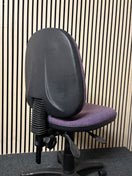 Switch Purple fabric second hand swivel chair- no arms 2 image