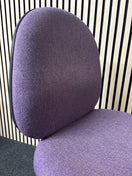 Switch Purple fabric second hand swivel chair- no arms 3 image