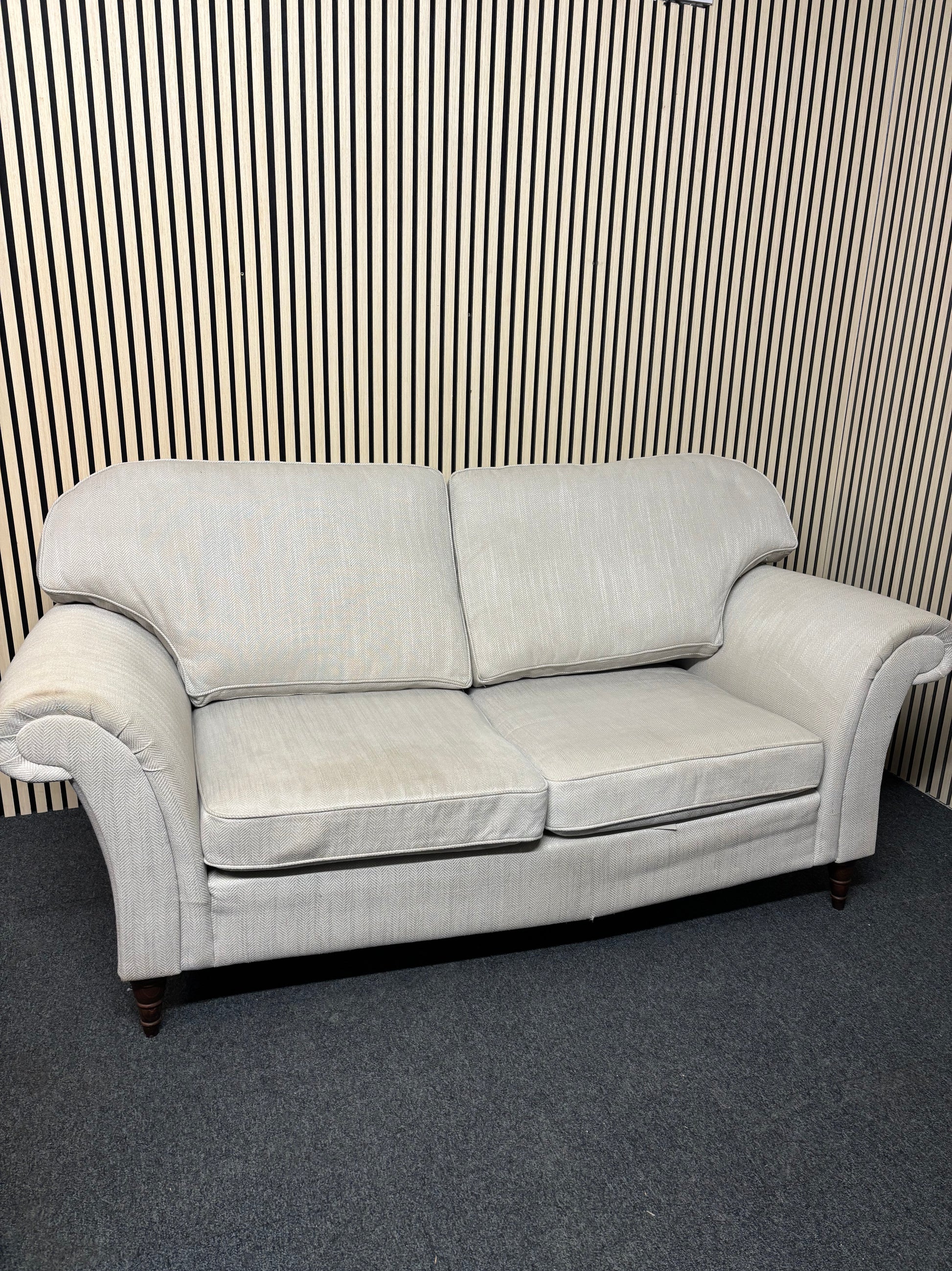 Grey mixed fabric wooden framed 2 seater sofa 2325
