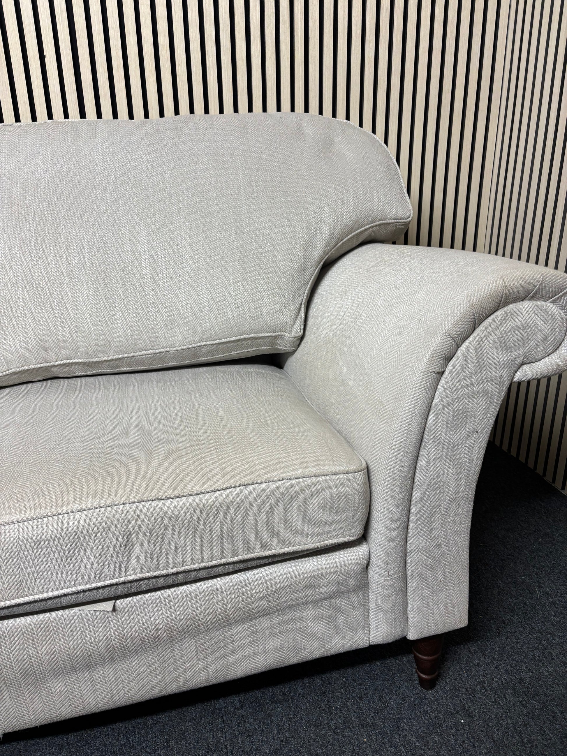 Grey mixed fabric wooden framed 2 seater sofa 2325