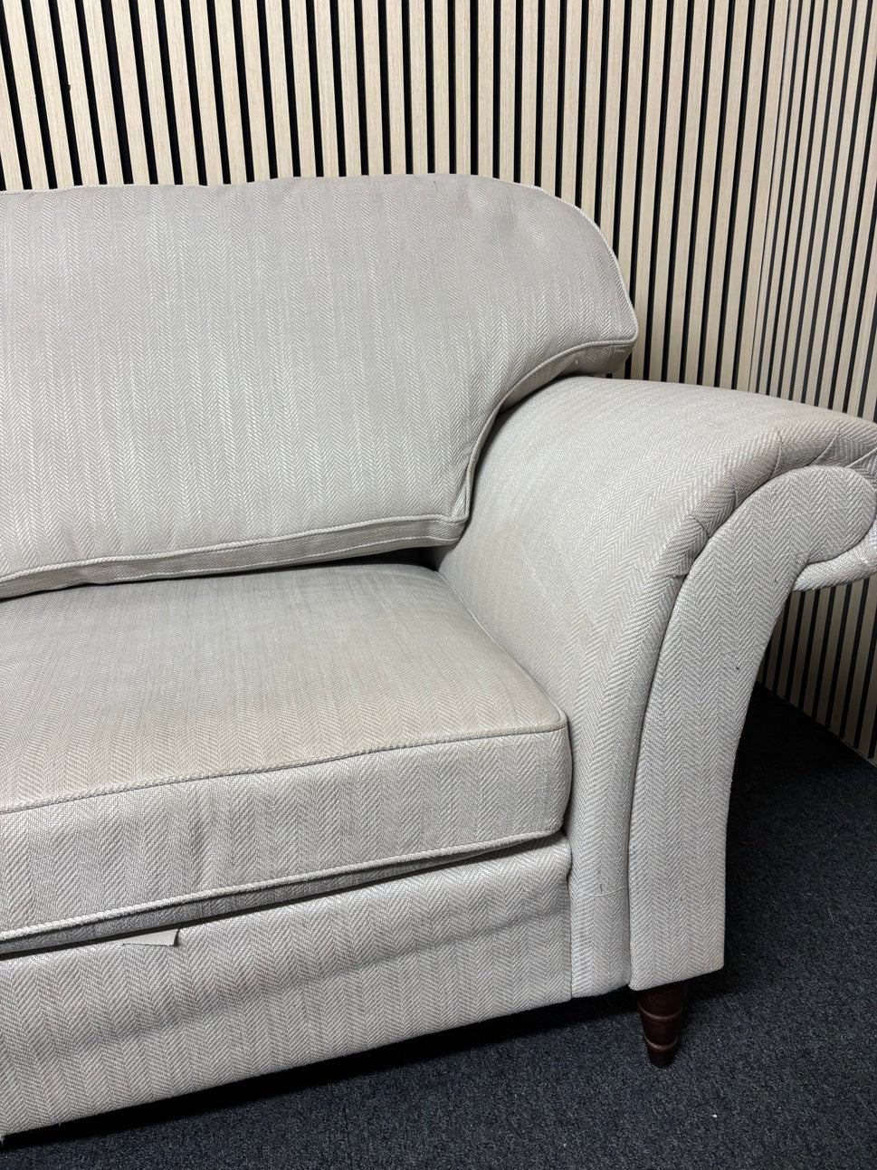 Grey mixed fabric wooden framed 2 seater sofa 2325