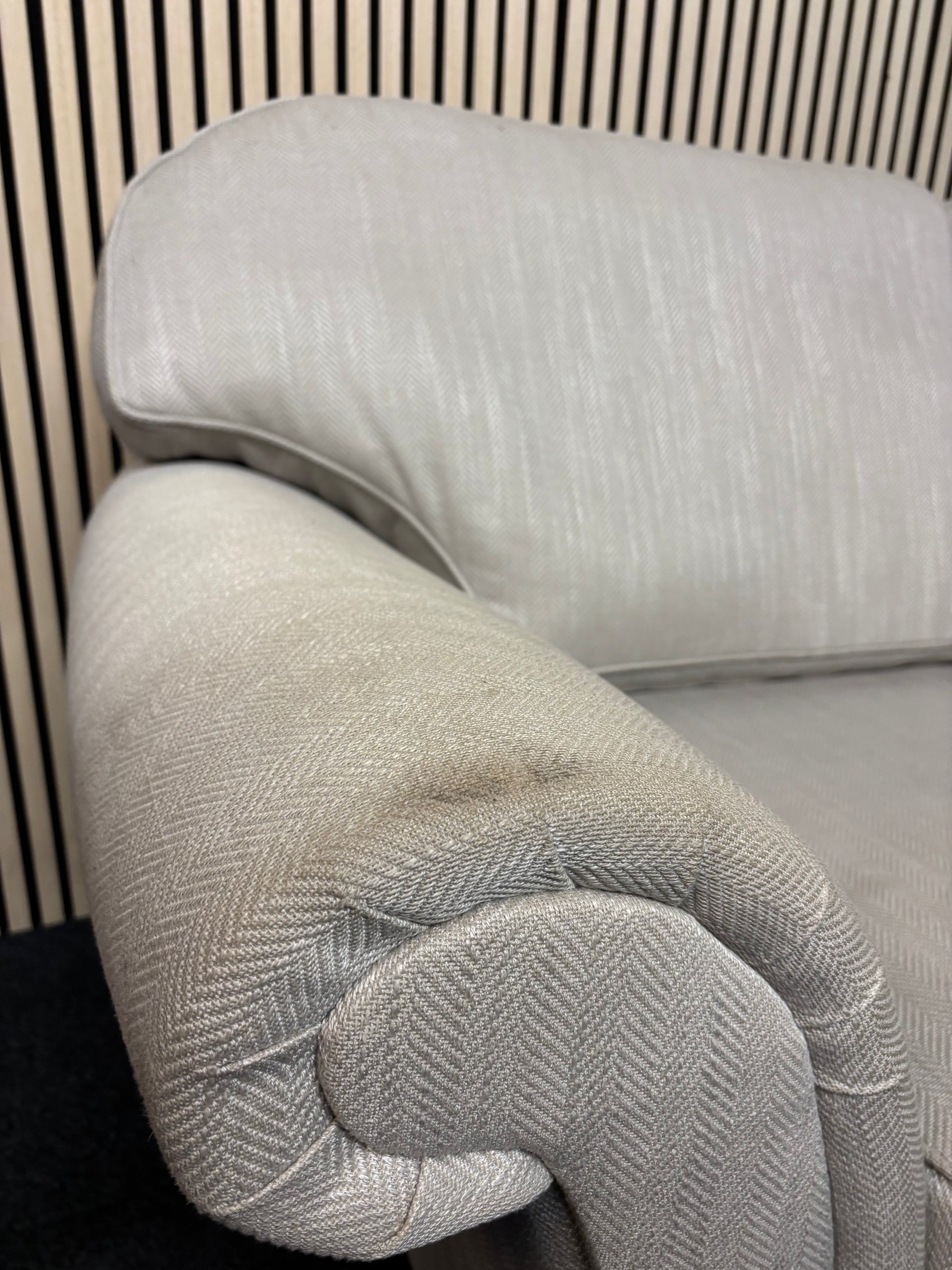 Grey mixed fabric wooden framed 2 seater sofa 2325