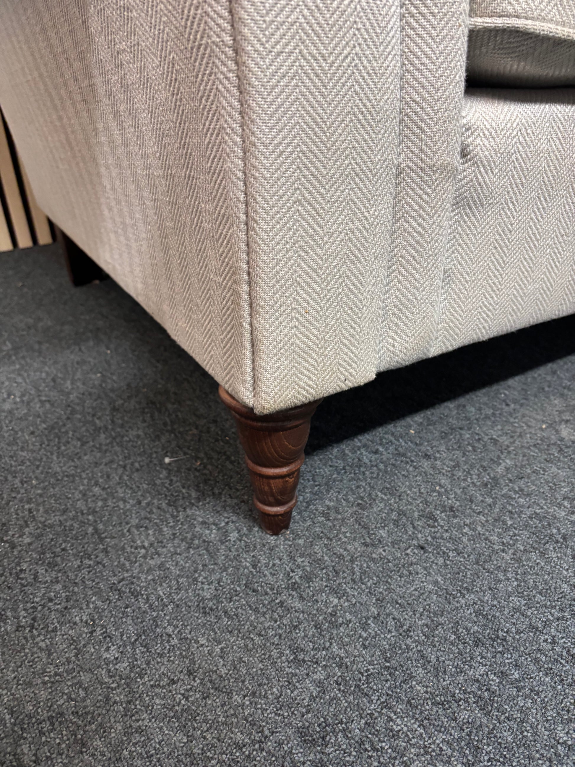 Grey mixed fabric wooden framed 2 seater sofa 2325