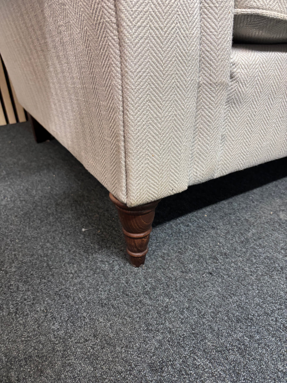 Grey mixed fabric wooden framed 2 seater sofa 2325