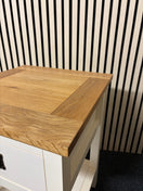 Switch White and oak 1 drawer bedside locker 2325 3 image