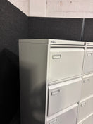 Switch Grey 4 drawer metal filing cabinet (H 132 x W 46 x D 62 cm) 2 image