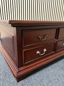 Switch Solid rosewood mahogany coffee table with 8 no. drawers (H 40 x W 90 x D 70 cm) 2325 2 image