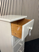 Switch White painted wooden 5 drawer tall boy (H 110 x W 47 x D 45 cm) 2325 3 image
