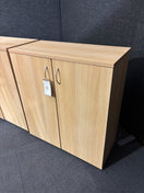 Switch Beech low 2 door storage unit (H 82 x W 74 x D 34 cm) 2 image