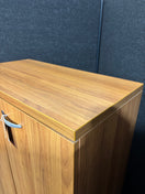 Switch Tall cherry laminate 2 door storage unit with internal shelves 1310Hx860Wx450D 3 image