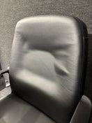 Switch Black leatherette black metal framed meeting chair with fixed arms 3 image